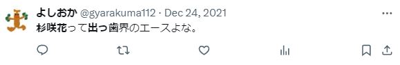 杉咲花の出っ歯に関するツイート