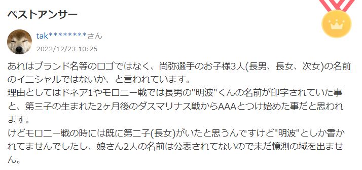 井上尚弥のトランクスのAAAの意味