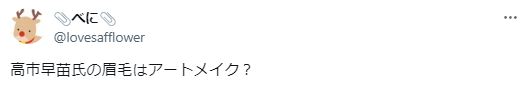 高市早苗はアートメイクに関するツイート