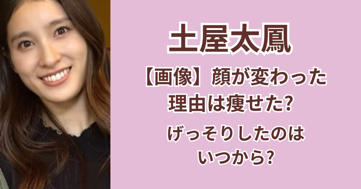 【画像】土屋太鳳の顔が変わった理由は痩せた？